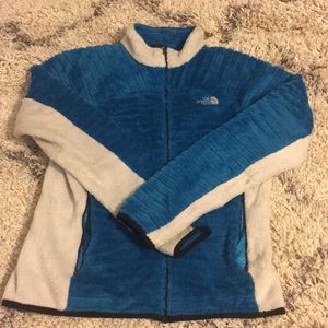 Fuzzy North Face quarter-zip